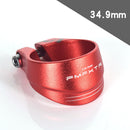 34.9mm Bicycle Saddle Seat Tube Clamp MTB Road Bike Seatpost Clamps (Red) Newly