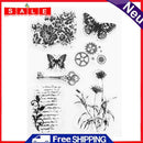 Butterfly Flower Clear Stamp Seal for DIY Scrapbooking Photo Card Making Craft