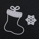 2pcs Snowflake Christmas Boat Cutting Dies Stencils Scrapbook Photo Al