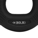 70-80LB Hand Grip Finger Gripper Ring Strength Trainer Exerciser (Black) Newly