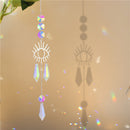 #A Wind Chime Crystal Light Catcher Hanging Butterfly Devil Eye Ornaments Art Cr