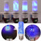 LED Flame Bulb Light Simulation Flickering Flame Atmosphere Lamp (Blue)