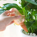 Automatic Plant Flower Self Water Tool Transparent Bird Dripper Pot (Red)