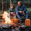 Gas Tank Protective Case Storage Bag Outdoor Camping Fuel Cylinder Leather Cover