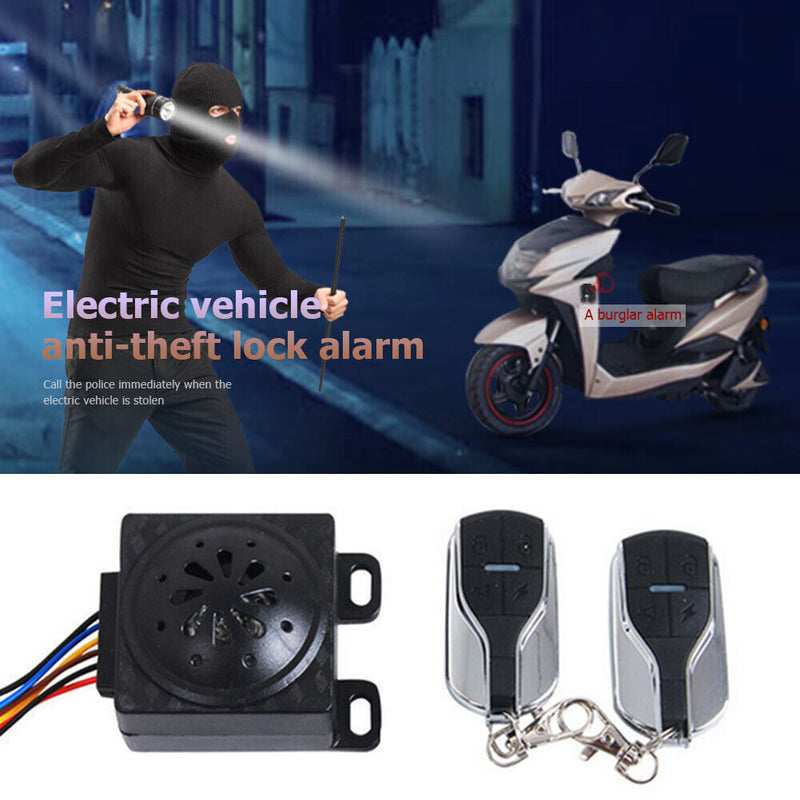 Remote Control Electric Scooter Alarm Security System Moped Antitheft Alarm