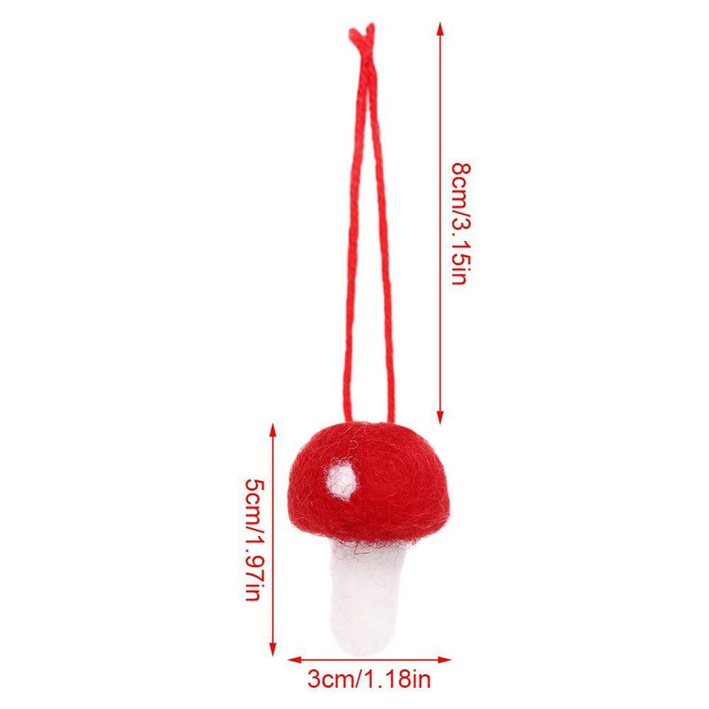 Decorations Wedding Xmas Tree Christmas Mushroom Mushroom Hanging Ornament Felt