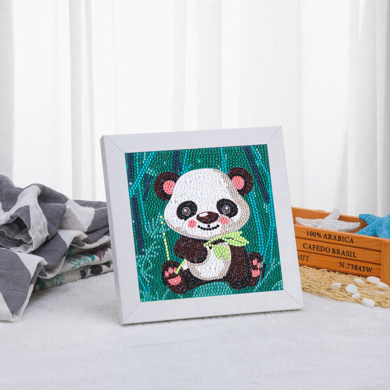 DIY Diamond Painting Full Round Crystal Drill Animal Wall Decor for Kids Picture