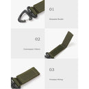 2pcTriangle Backpack Hanging Buckle 360-Degree Rotation D-Shaped Hook Green
