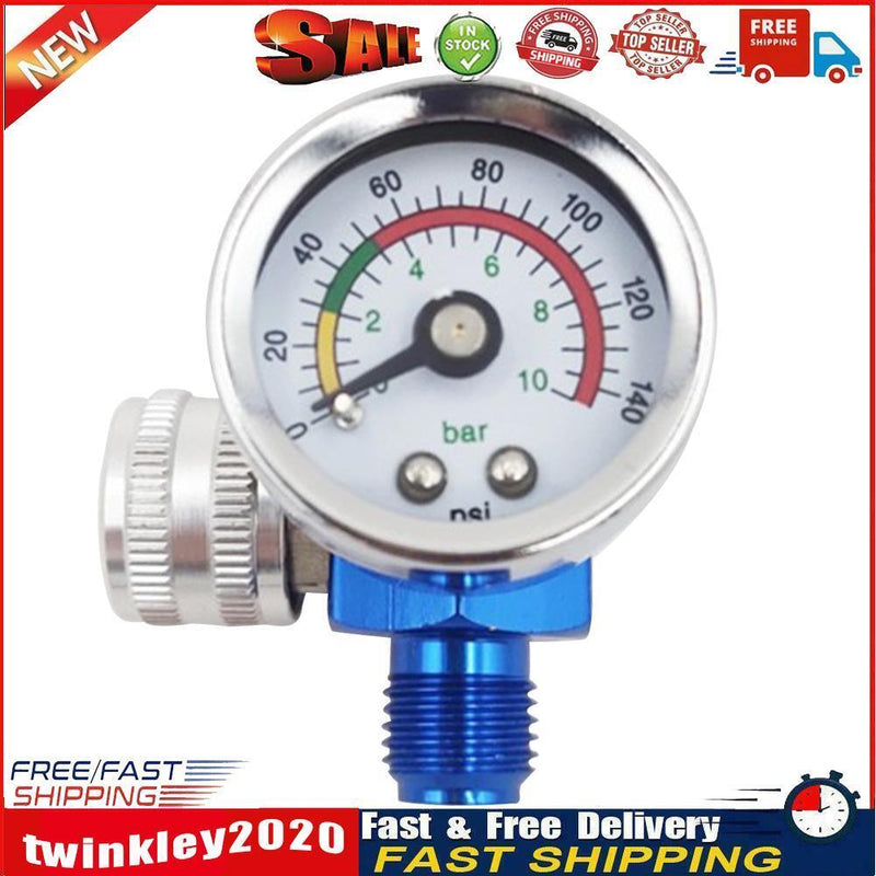 Spray Gun Adjust Air Pressure Regulator Gauge for Car Auto Repair Painting Newly