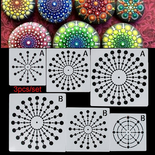 Decorative Layering Stencils Scrapbooking Mandala Auxiliary Painting template
