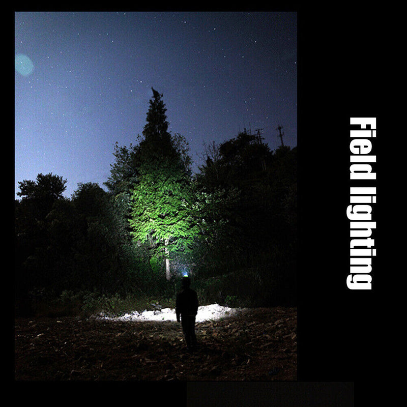 LED Sensor Headlight USB Rechargeable Cap Hat 100LM Clip Night Fishing Head