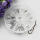 Portable 7 Day Weekly Round Drug Tablet Pill Box Medicine Splitters (White)