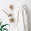 Wall Hook - Adhesive Wall Mounted Modern Hook Rack Wooden Decorative Wall Hoo