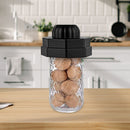 2pcs Vacuum Jar Silicone Sealer for Mouth Mason Can Food Sealing (Black) Newly