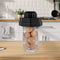2pcs Vacuum Jar Silicone Sealer for Mouth Mason Can Food Sealing (Black) Newly