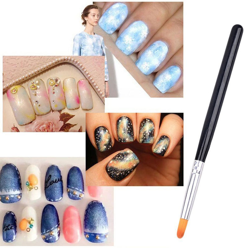 Easy To Use Nylon Hair Soft Gel Pens Nail Art Nail Pen Manicure Brush