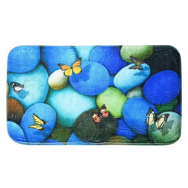 3pcs/set Non Slip Water Absorb Floor Rugs Carpet Bath Mats Bathroom Decor(D