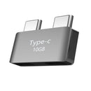 10Gbps Dual Type-C Short Extender USB Male to Female Extension Adapter Connector