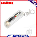 Mini LED EDC Flashlight Fishing Camping Emergency Keychain Lights (White)