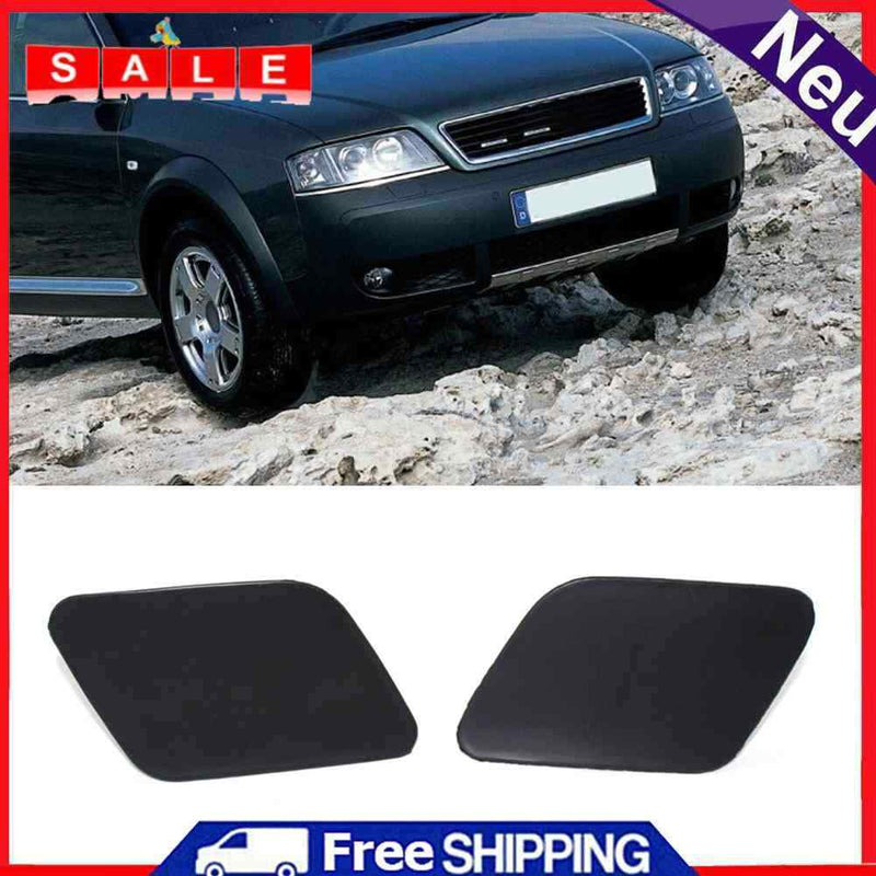 1 pair car front bumper headlights wash cap ABS car accessories