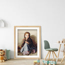 Full Embroidery Little Girl Selling Flowers Cross Stitch Kits 11CT Stamped Arts