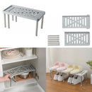 Adjustable Expandable Stackable Stand Storage Shelf Organizer Support Rack
