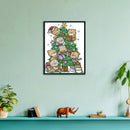Christmas Bear Printed Cross Stitch Kits DIY 11CT Xmas Home Decor Children Gi