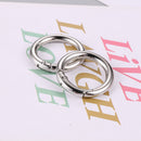 2pcs 2cm Circle O Ring Connection Alloy Metal Bags Belt Buckles DIY Accessori