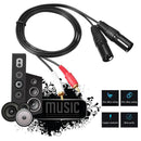 Dual RCA Male to XLR Male Cable 2 XLR to 2 RCA Plug HIFI Stereo Audio Cable