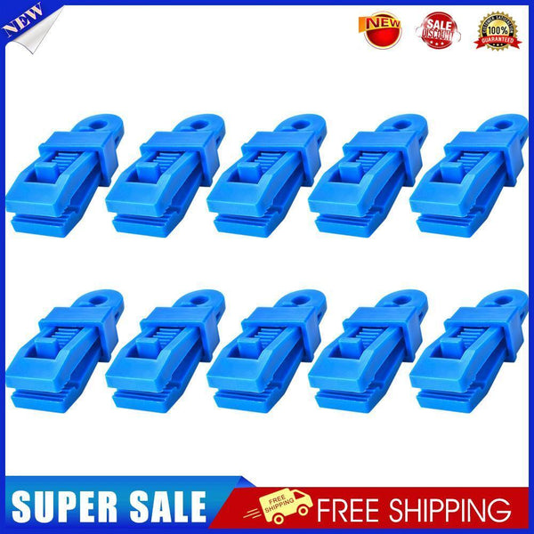 10pcs Outdoor Large Canopy Wind Rope Clamps Windproof Tent Clips (Blue)