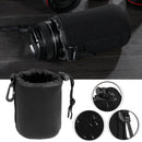 Neoprene DSLR Camera Lens Pouch SLR Lens Shockproof Soft Protective Bag (M)