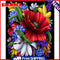 Oil Paint By Numbers Flower Coloring Picture Digital