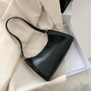 Women Retro Leather Handbag Pure Color Purse Lady Travel Shoulder Shopping Bag