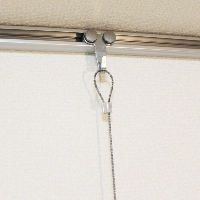 Stainless Steel Exhibition Art Gallery Photo Display Wire Cable Hook (4PCS)