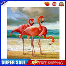 Handmade DIY Full Round Drill Diamond Painting 5D Flamingo PosterKit