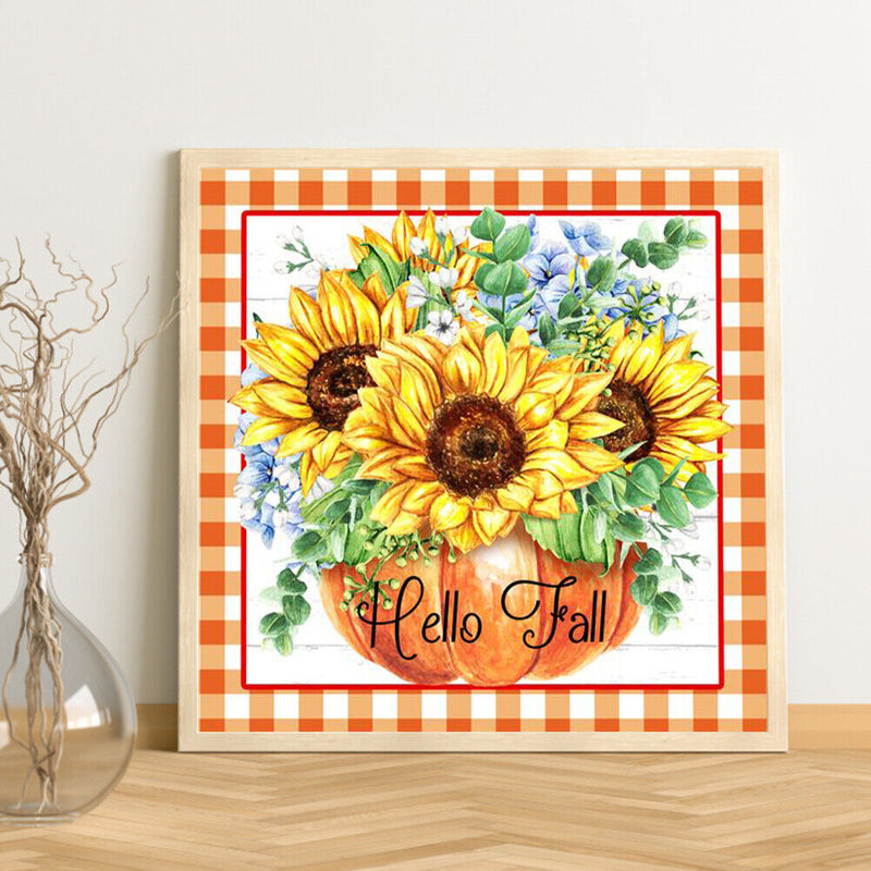 Diamond Painting 5D DIY Sunflower Full Round Drill Rhinestone Picture Kit Newly
