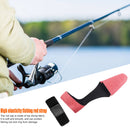 2pcs Fishing Rod Protector Case Cover Fishing Rod Tie Fastener Belt (Red) Newly