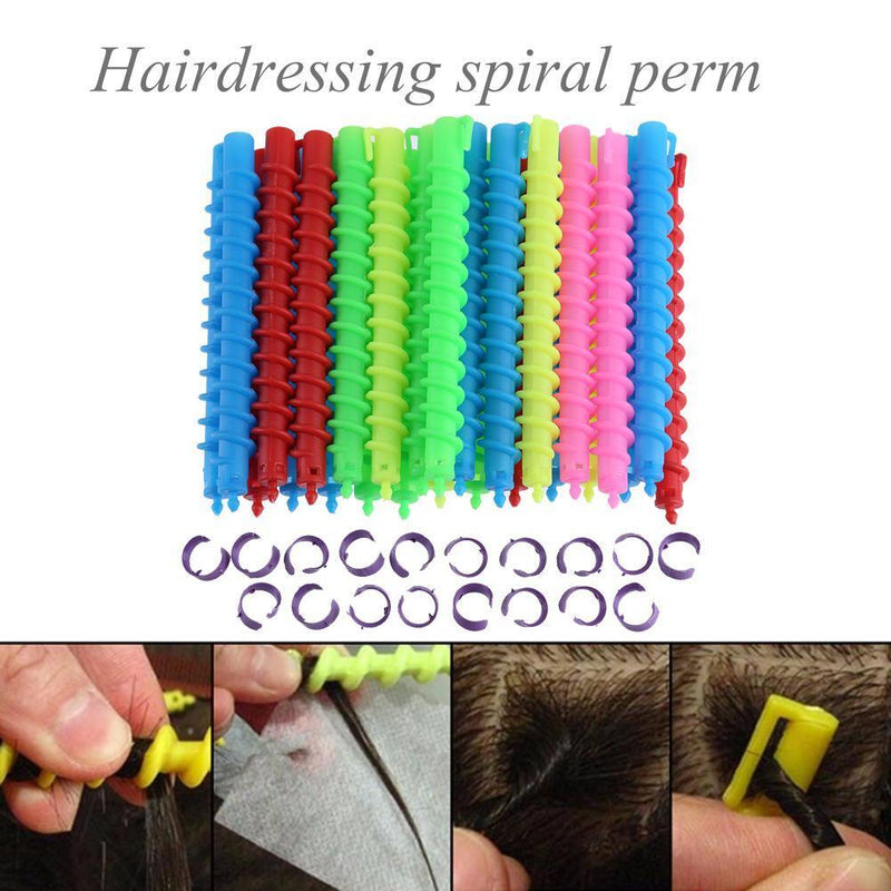 Long Spiral Hair Perm Rod Hairdressing Styling Curler Rollers (03 26pcs) Newly