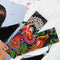 2pcs Diamond Painting Bookmark DIY Peacock Cross Stitch Leather Book Marks