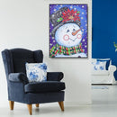 5D DIY Special Shaped Diamond Painting Snowman Cross Stitch Craft Kit Home
