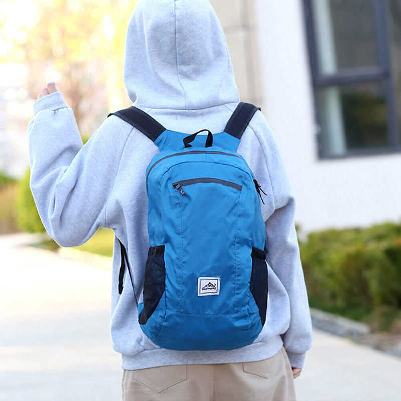 20L Large Waterproof Folding Climbing Backpack Travel Rucksack (Dark Blue) Newly