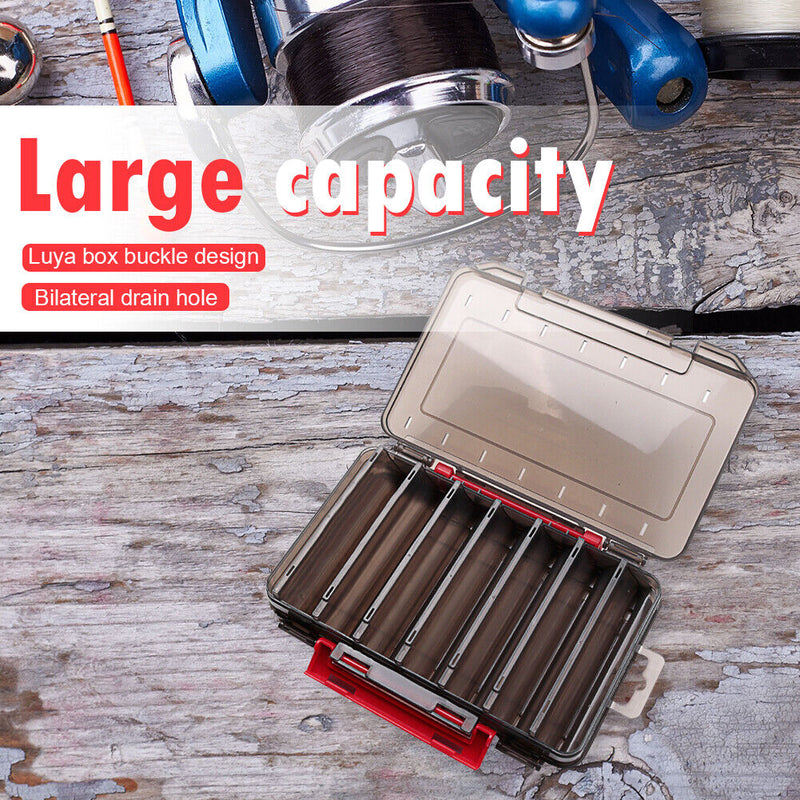 For Artificial Bait Double Side Fishing Lure Box Organizer Lure Fishing Tackl