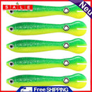 5pcs Luminous Loach 7cm 2g Lures Sinking Artificial Soft Fishing Bait (D)
