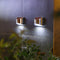 Cold White 4 LED Solar Lights Waterproof Wall Stair Lamp for Security