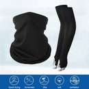 Outdoor Sports Running Cycling Sunshade Arm Face Cover Ice Silk Arm Sleeves Hood