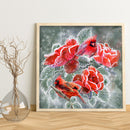 5D Mosaic Flowers Birds Full Round Drill Diamond Drawing Art Painting Handicr