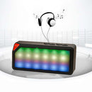 Portable Wireless Bluetooth-compatible Stereo Speaker with Colorful LED Lig