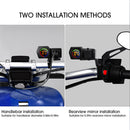 USB Motorcycle Charger Dual Ports Power Supply Adapter for Mobile Phone (A)