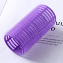 Self Grip Hair Rollers DIY Hairdressing Self-Adhesive Curling Rod (Purple)