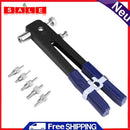 6pcs Hand Nuts Rivet Gun Rivet Gun Rivet Nut Set M3-M8 Threaded Nut